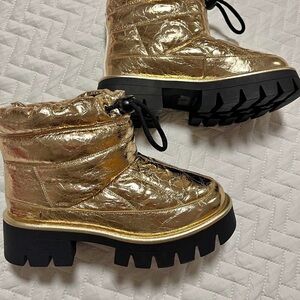 Michael Kors Gold Winter Boots